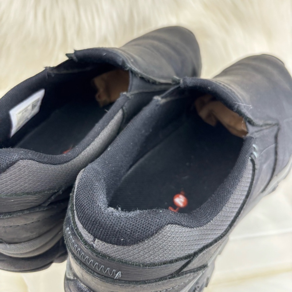 Merrell Black Slip-On Loafers with Elastic Goring - Picture 6 of 11